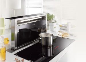 Bauformen der Dunstabzugshaube - Tischlüfter (Bild © Miele)